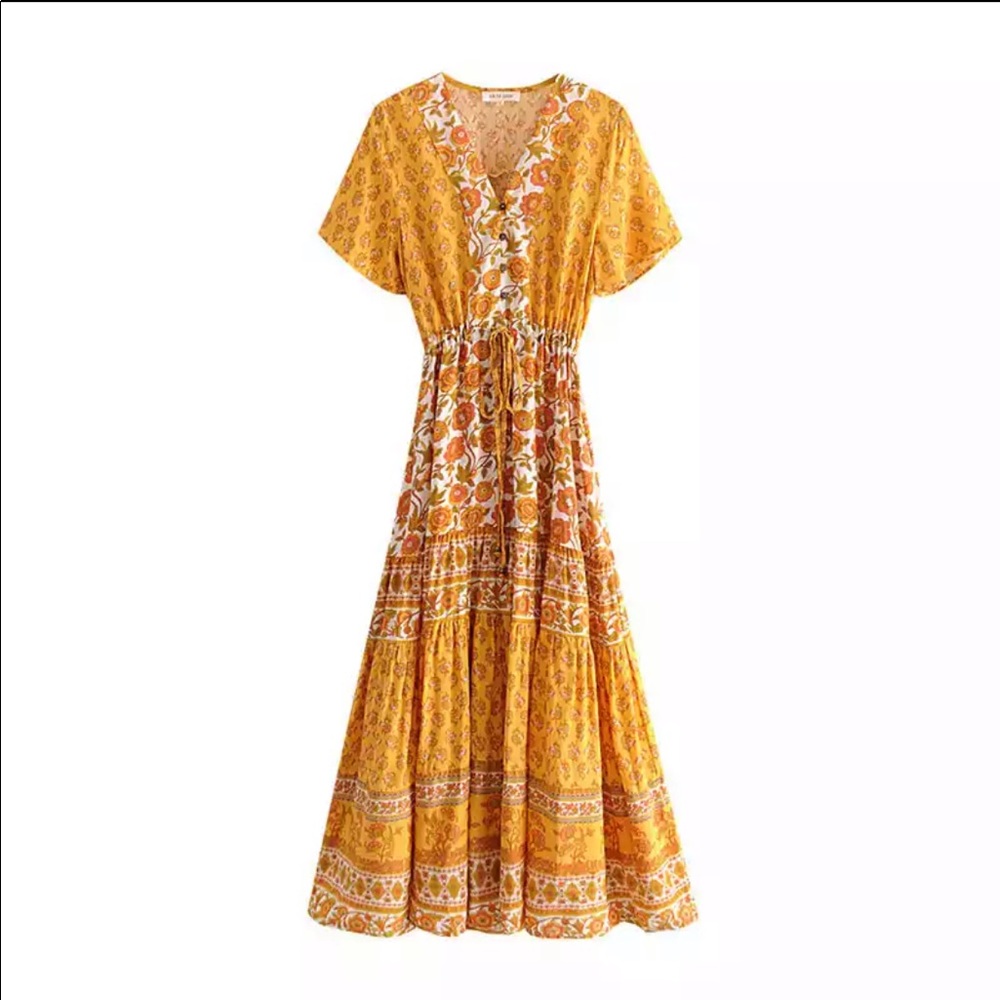 5⭐️ FAV BESTSELLER BOHO CHIC ABIGAIL LONG DRESS - Picture 4 of 7